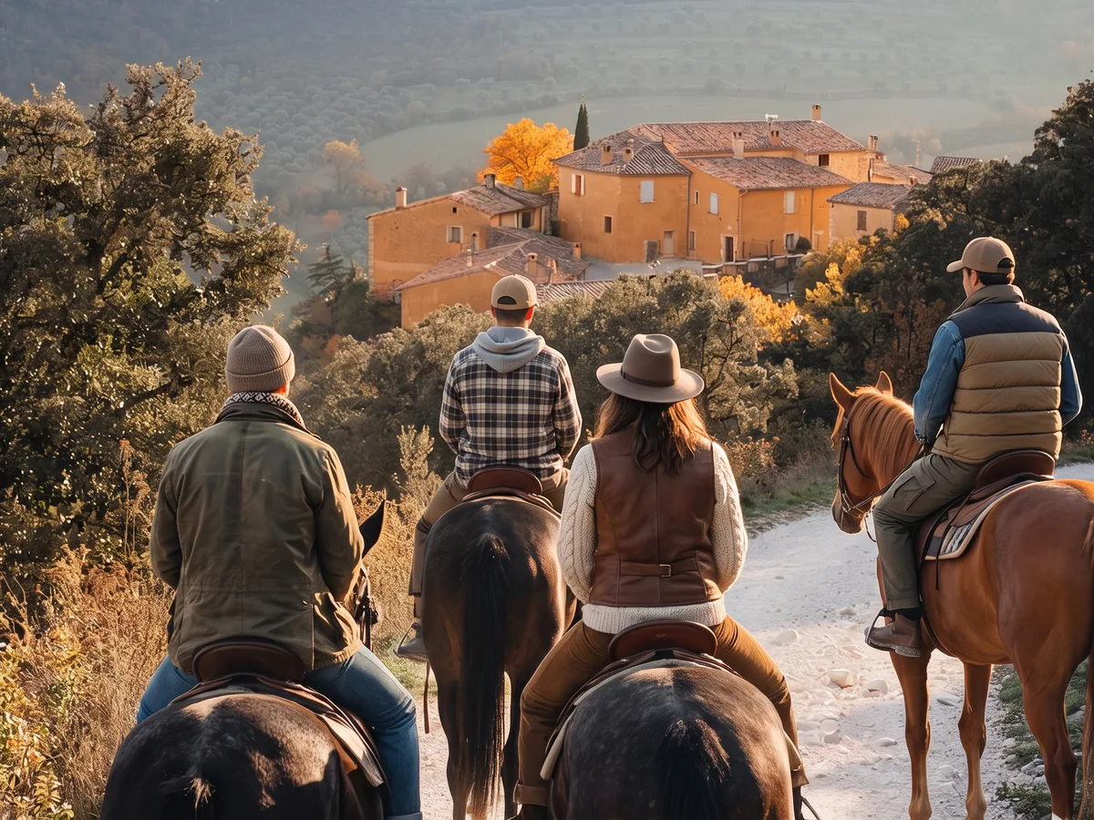 Balade à cheval dans la Drôme, autour de Châteauneuf-sur-Isère