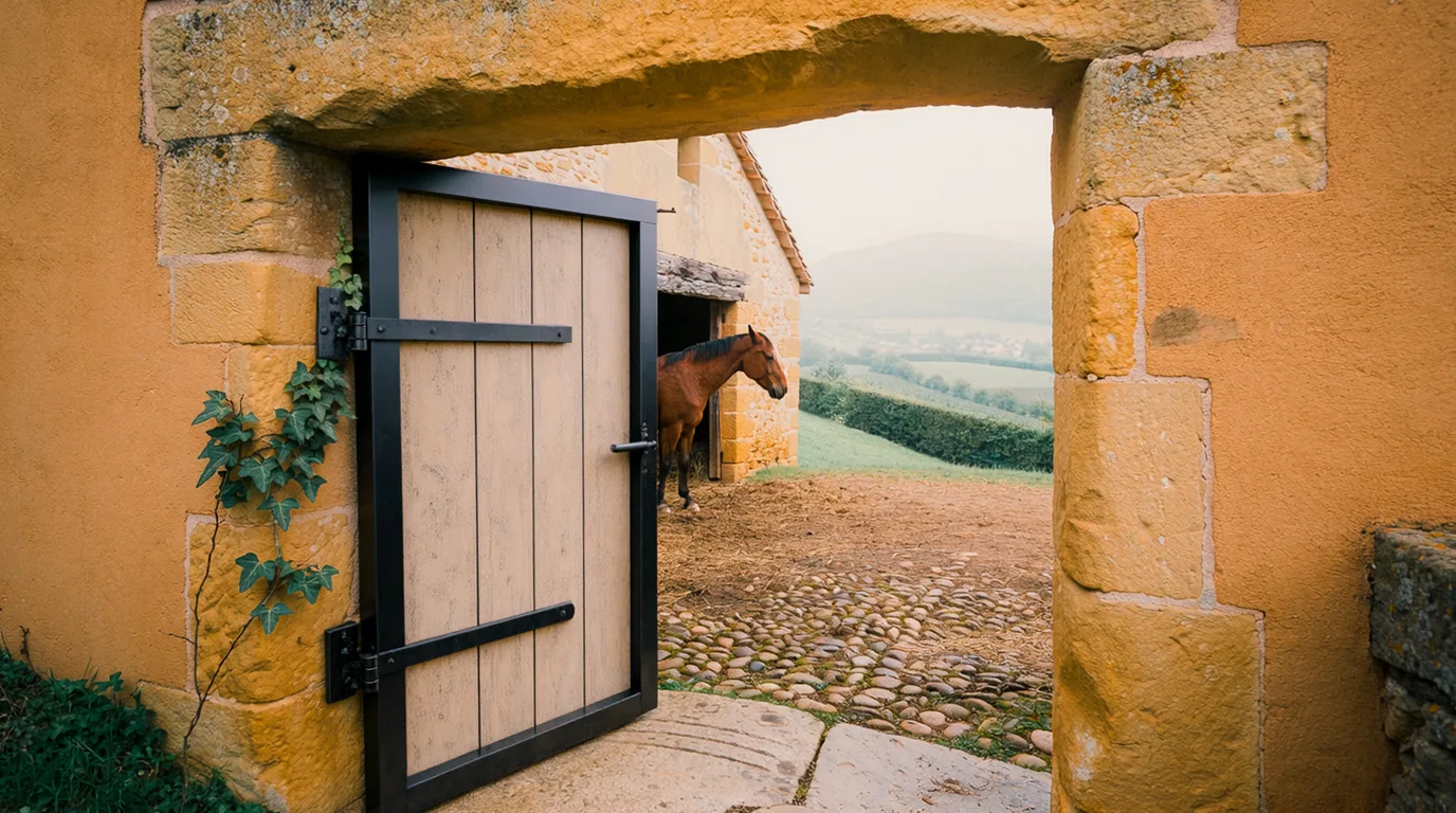 Entrée, Poney Aventure, centre équestre à Châteauneuf-sur-Isère